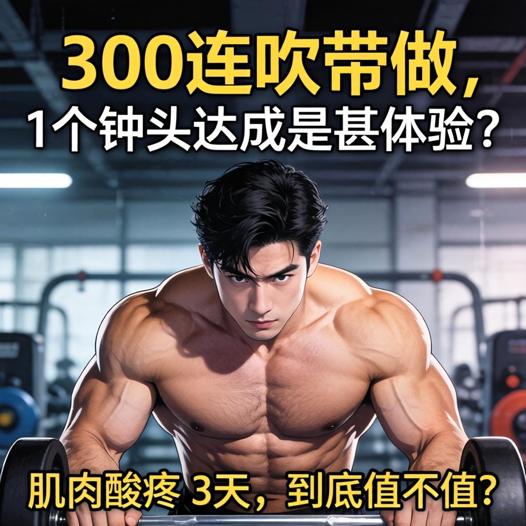 300连吹带做，，1个钟头告竣是甚体验？？？？？肌肉酸疼3天，，究竟值不值？？？？？