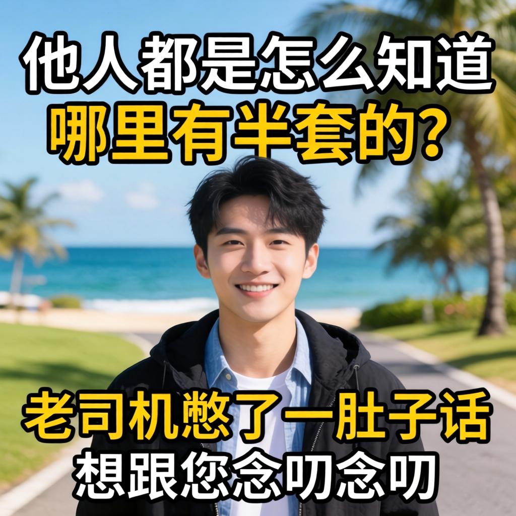 别人都是怎么知道哪里有半套的?老司机憋了一肚子话想跟您念叨念叨