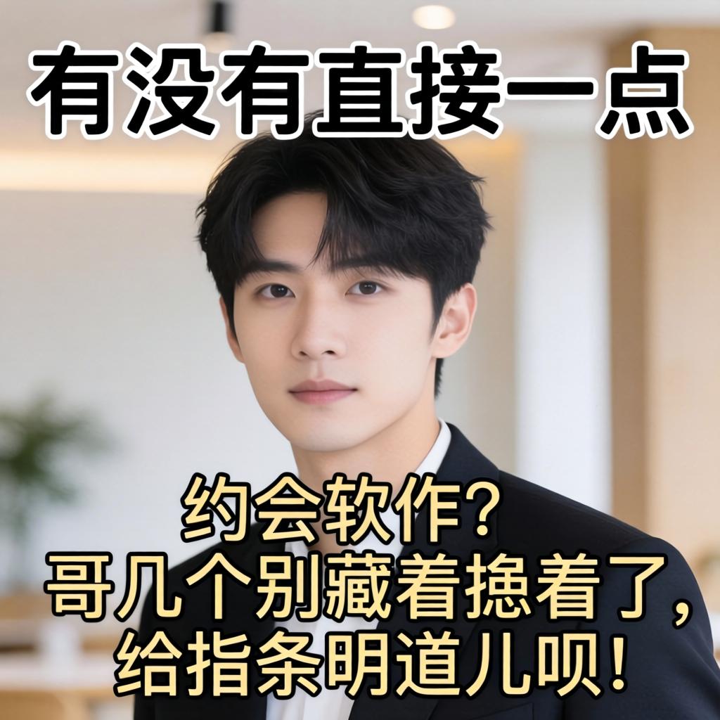 有没有直接一点的约会软件？哥几个别藏着掖着了，给指条明道儿呗！