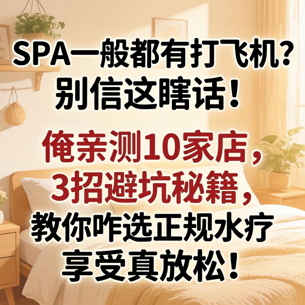 SPA通常都有打飞机？别信这瞎话！俺亲测10家店，3招避坑秘籍，教你咋选正规水疗享受真放松！