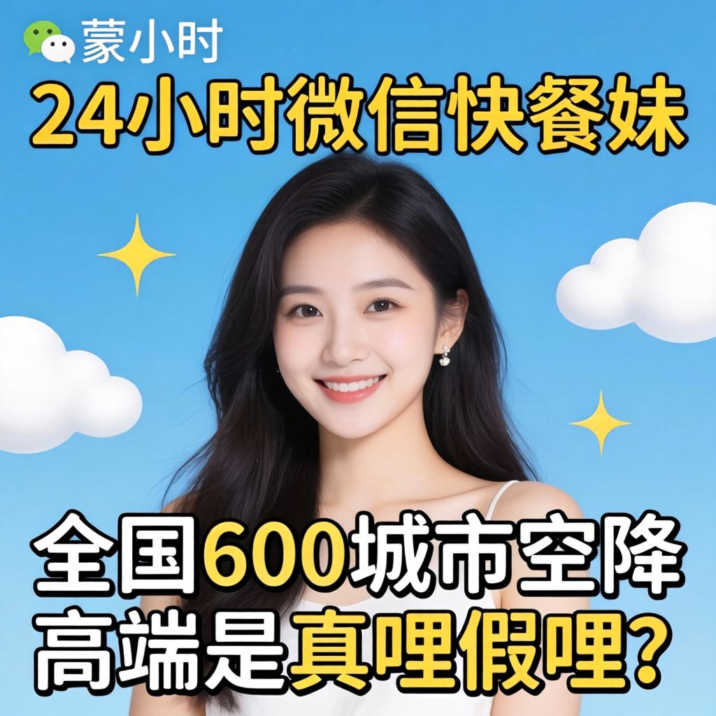 24小时微信快餐妹全国600城市空降高端是真哩假哩？