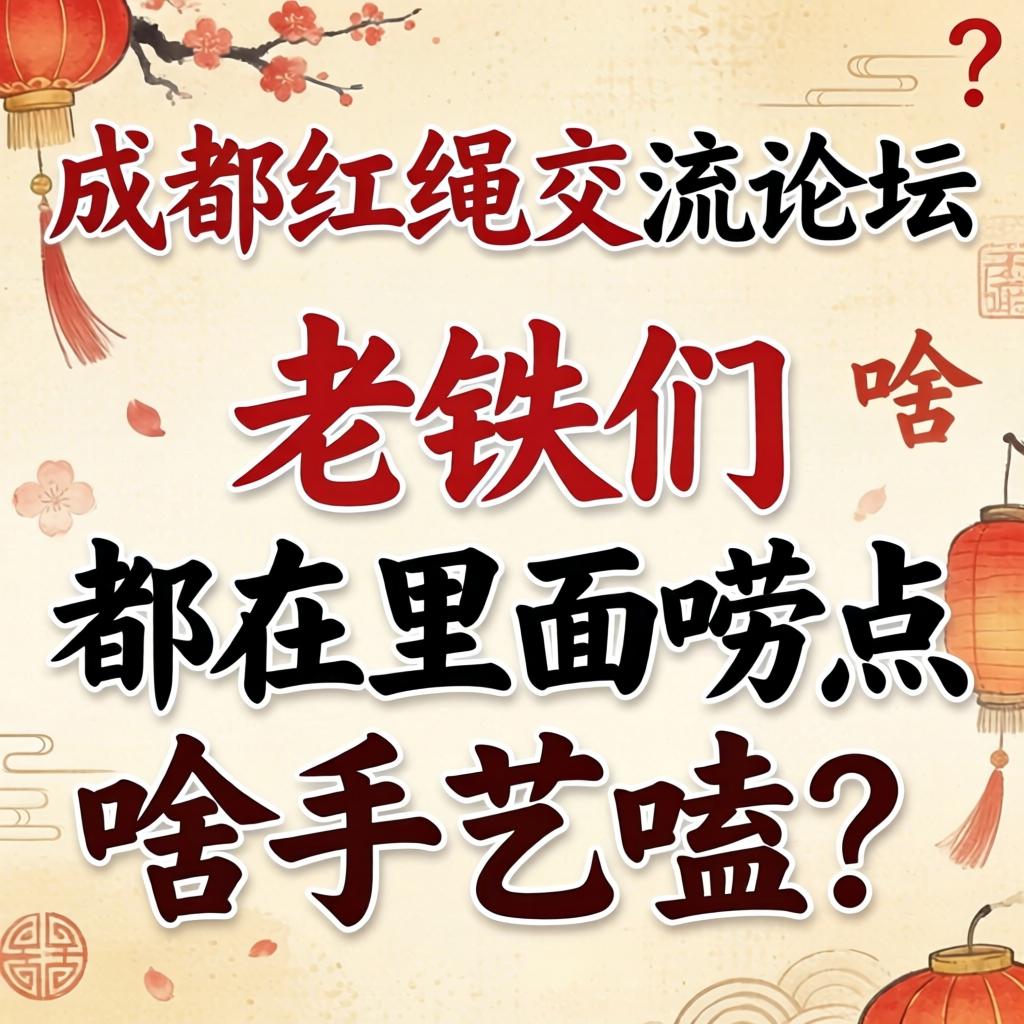成都红绳交流论坛是啥？老铁们都在里面唠点啥手艺嗑？