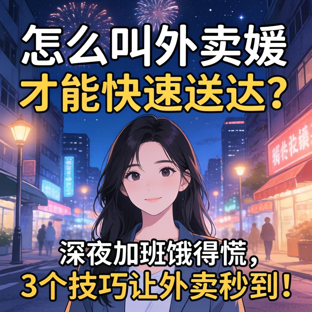 怎么叫外卖媛，，，，，，才华快速送达？？？深夜加班饿得慌，，，，，，3个技巧让外卖秒到！