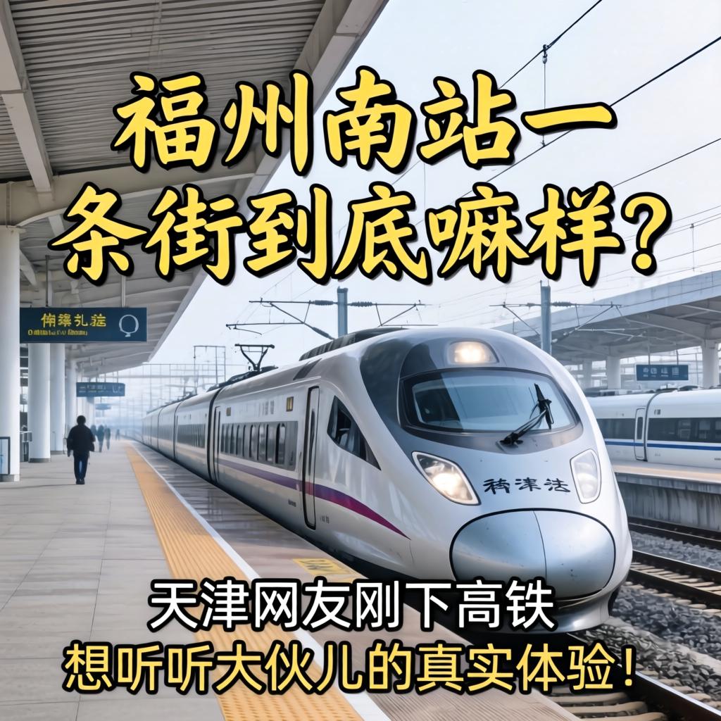福州南站一条街到底嘛样？在天津的网友刚下高铁，想听听大伙儿的真实体验！