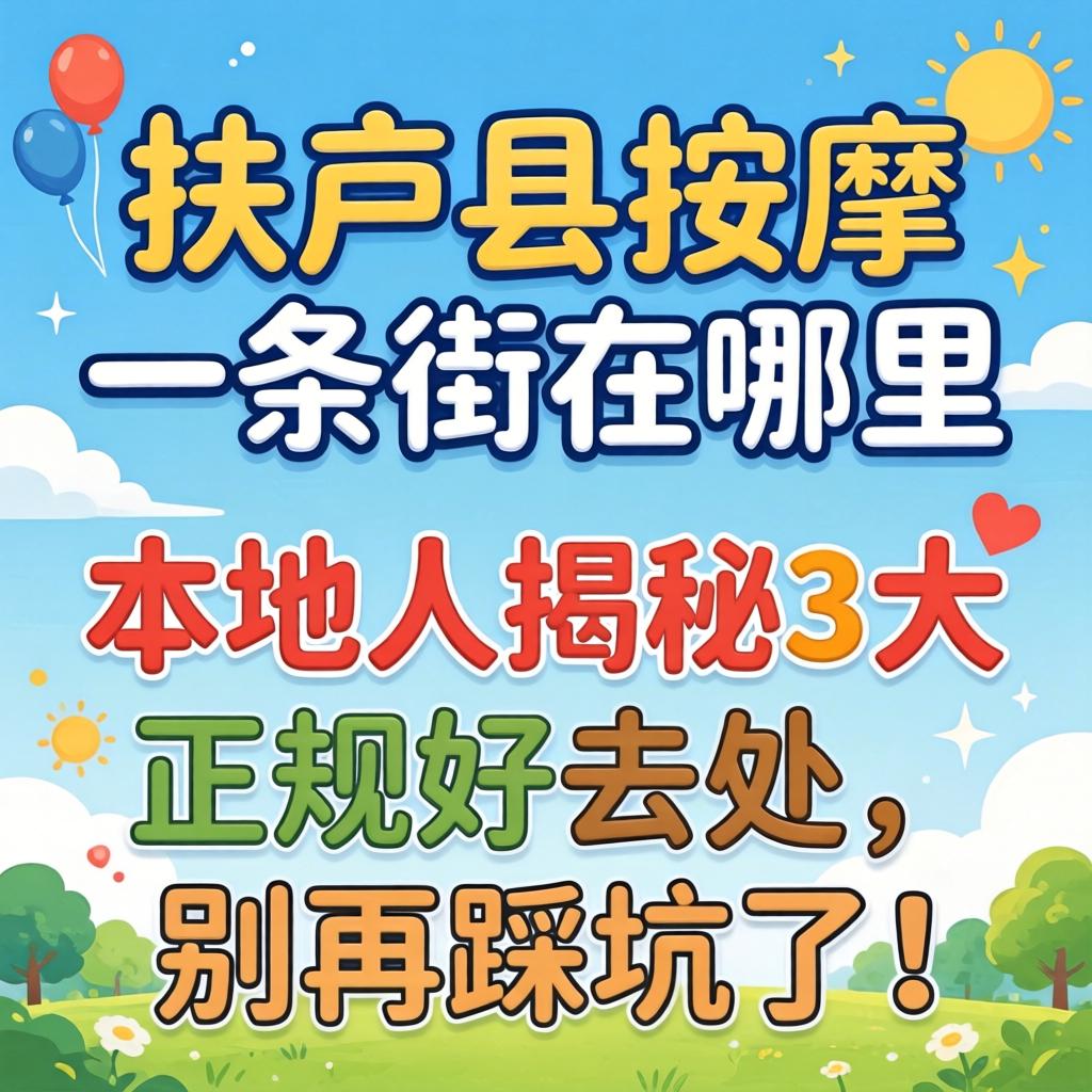扶风县按摩一条街在哪，本地人揭秘3大正规好去处，别再踩坑了！