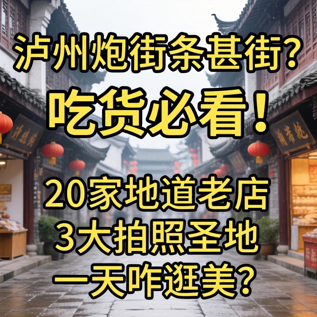 泸州炮街是条甚街？吃货必看！20家地路老店、3大拍照圣地，一天咋游美？