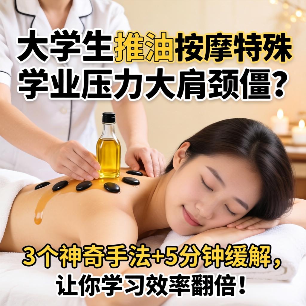 大学生推油按摩特殊，学业压力大肩颈僵？3个神奇手法+5分钟缓解，让你学习效率翻倍！