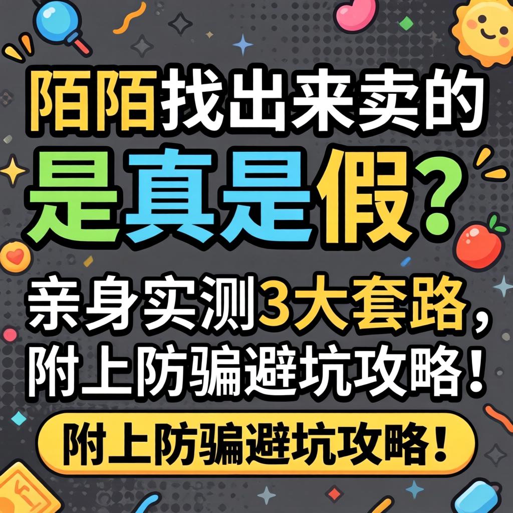 陌陌找出来卖的，，，，是真是假？？？？亲自实测3大套路，，，，附上防骗避坑攻略！