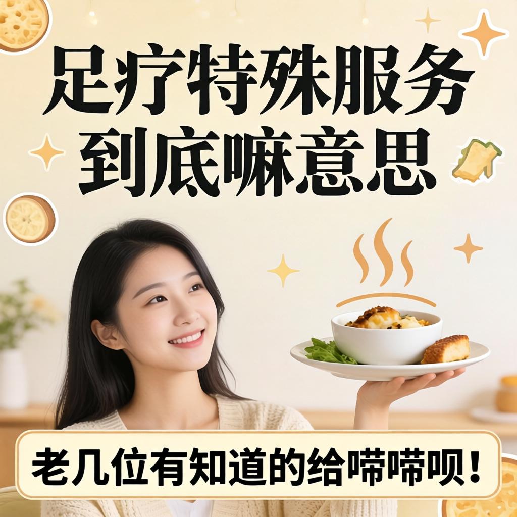 足疗特殊服务到底嘛意思？老几位有知道的给唠唠呗！