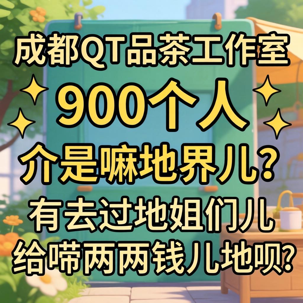 成都QT品茶工作室900个人，介是嘛地界儿？有去过地姐们儿给唠两块钱儿地呗？