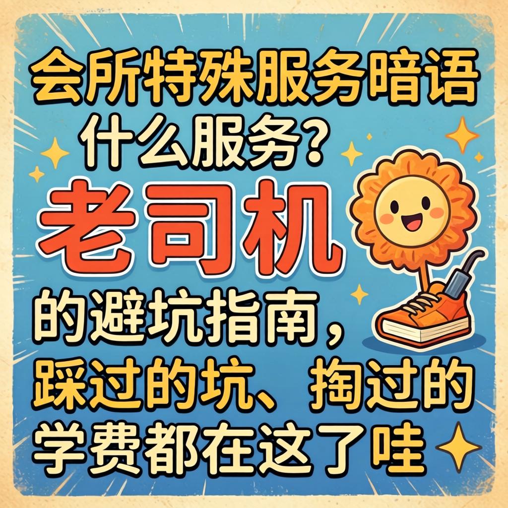 会所特殊服务暗语什么服务?老司机的避坑指南,踩过的坑、掏过的学费都在这了哇