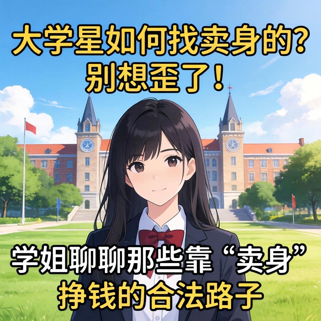 大学里如何找卖身的？别想歪了！学姐聊聊那些靠“卖身”挣钱的合法路子
