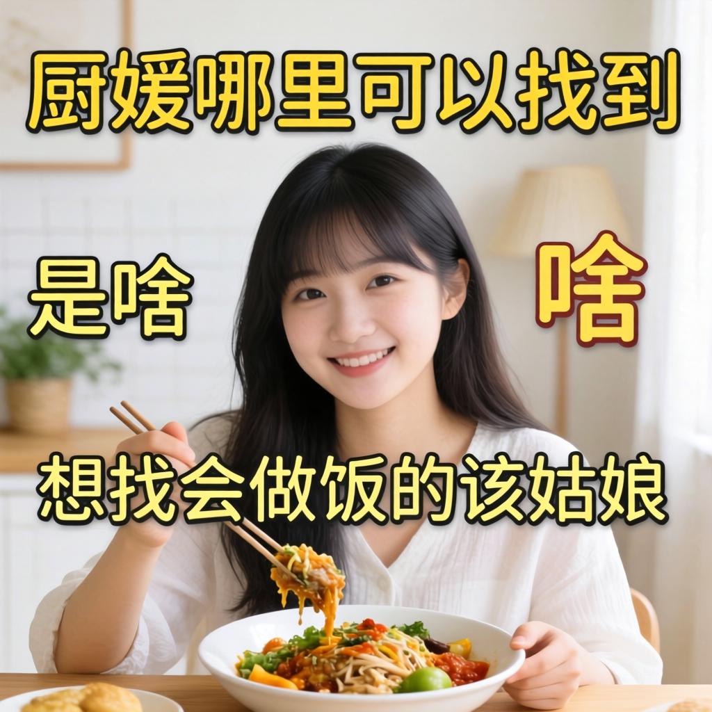 “厨媛哪里能够找到”是啥意思？想找会做饭的姑娘该去哪儿？