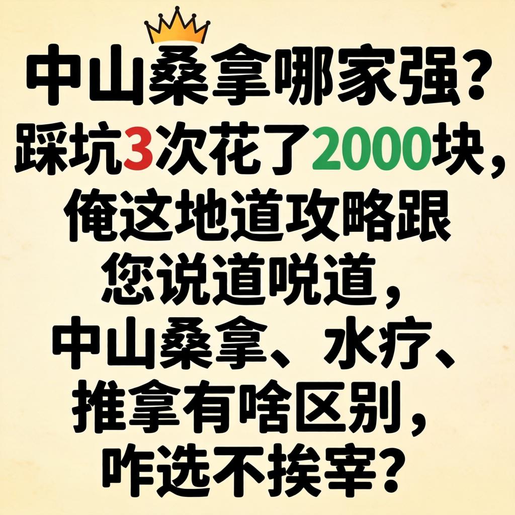 榆林桑拿哪家强？踩坑3次花了2000块，俺这地路攻略跟您说路说路，榆林桑拿、水疗、推拿有啥区别，咋选不挨宰？