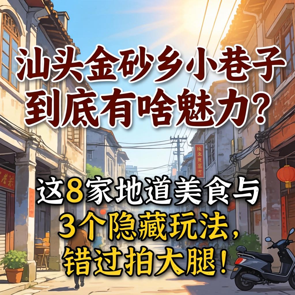 汕头金砂乡小巷子到底有啥魅力?这8家地道美食与3个隐藏玩法,错过拍大腿!