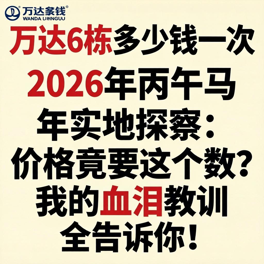 万达6栋多少钱一次，2026年丙午马年实地探访：价格竟要这个数？我的血泪教训全告诉你！