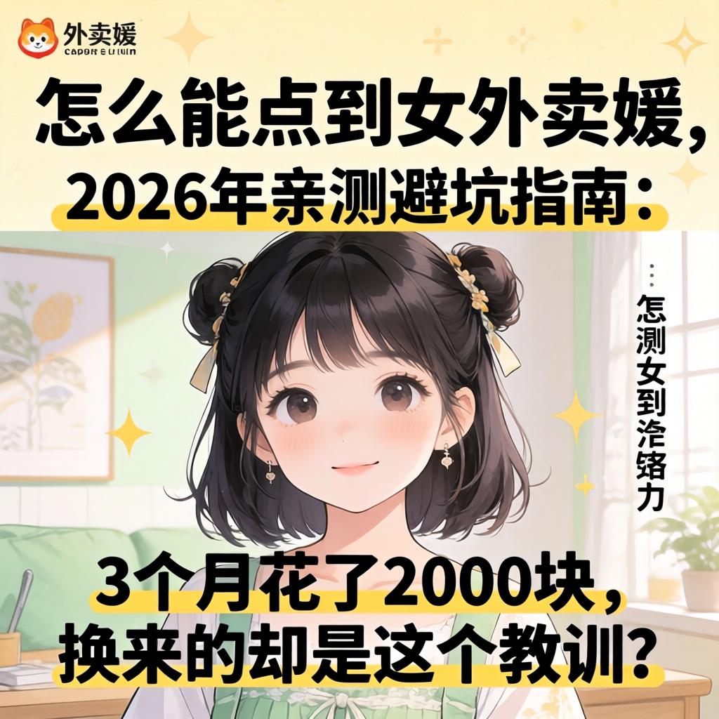 怎么能点到女外卖媛，2026年亲测避坑指南：3个月花了2000块，换来的却是这个教训？