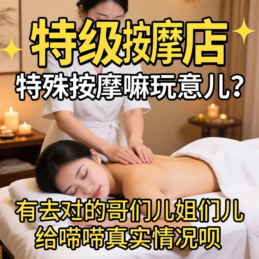 特级按摩店特殊按摩嘛玩意儿？有去过的哥们儿姐们儿给唠唠真实情况呗？