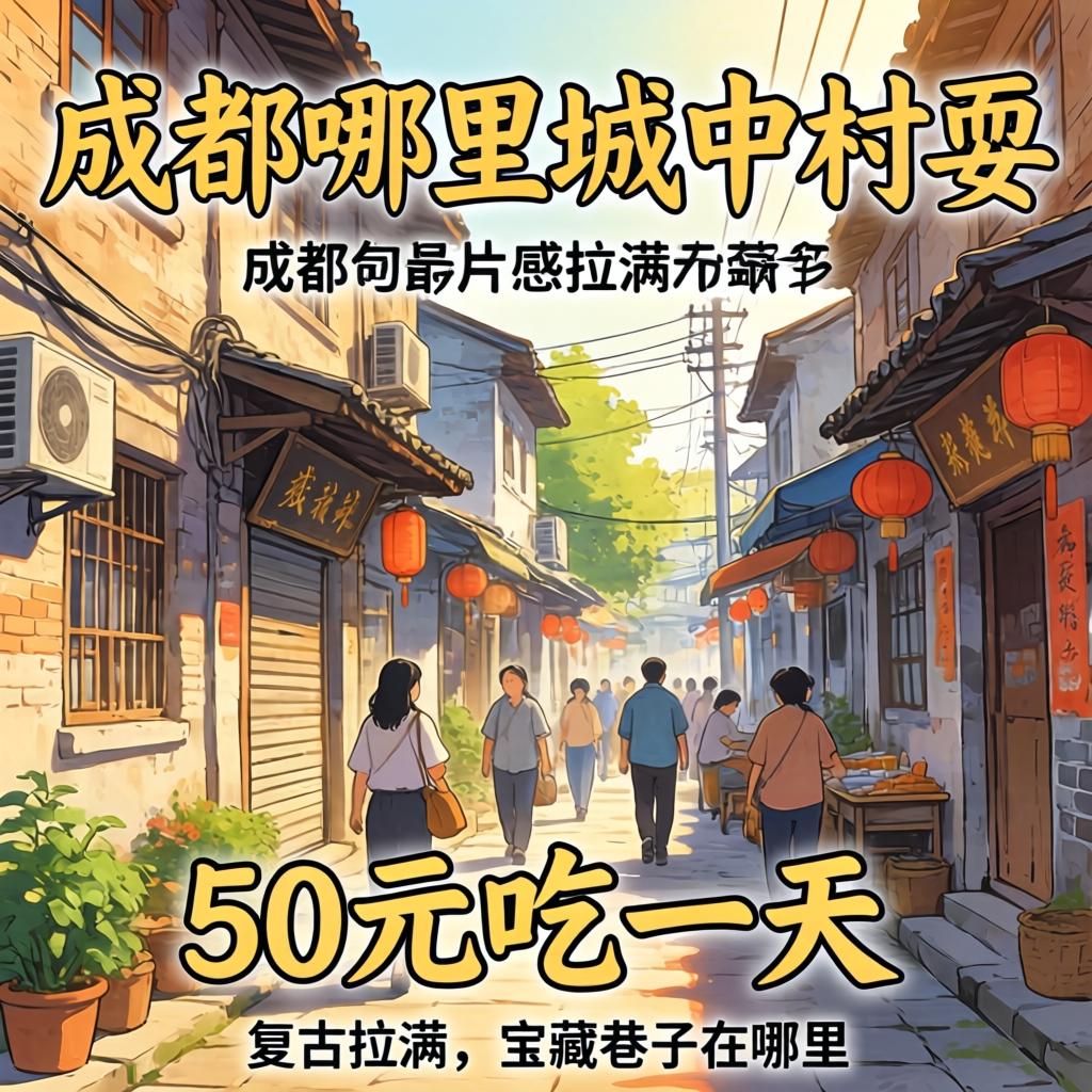 成都哪里有城中村能够耍，50元吃一天、复古胶片感拉满的宝藏小路在哪？