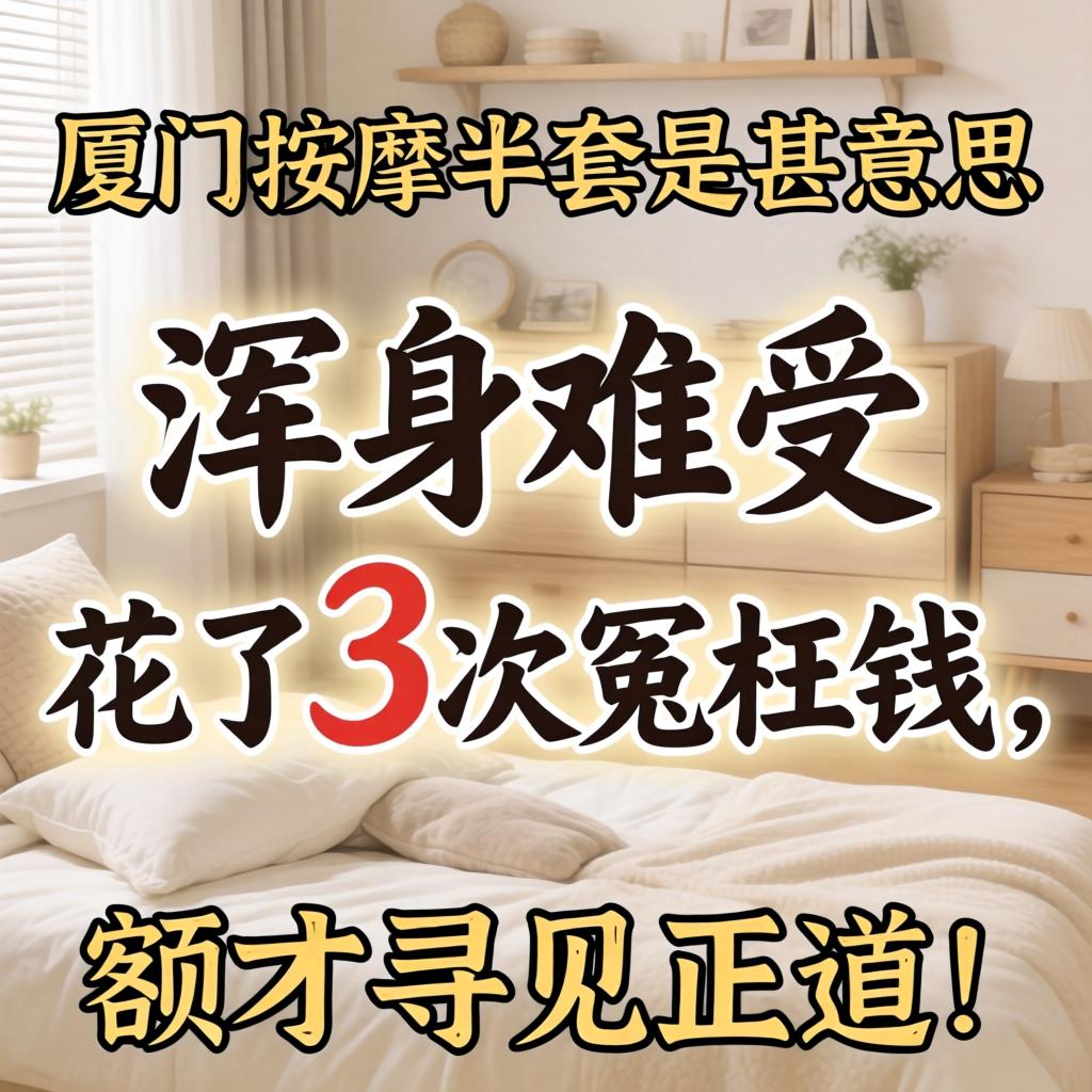 厦门按摩半套是甚意思？浑身难受花了3次冤枉钱，额才寻见正道！