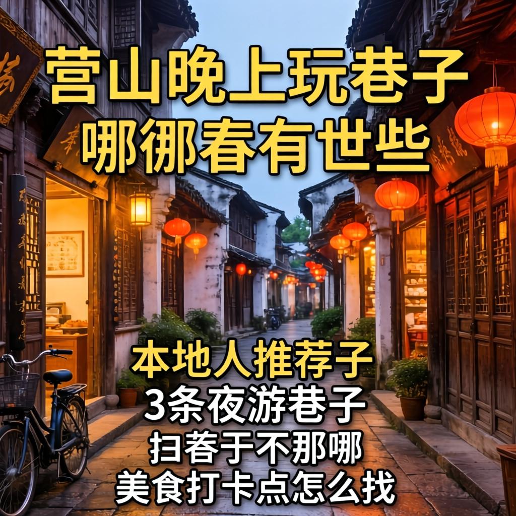 营山晚上可以玩的巷子有哪些，本地人推荐的3条夜游巷子在哪？美食打卡点怎么找？