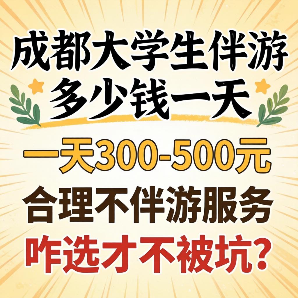 成都大学生伴游几多钱一天，一天300-500元合理不？伴游服务咋选才不被坑？