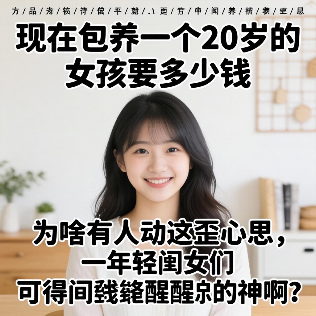 现在包养一个20岁的女孩要多少钱，为啥有人动这歪心思，年轻闺女们可得醒醒神啊？