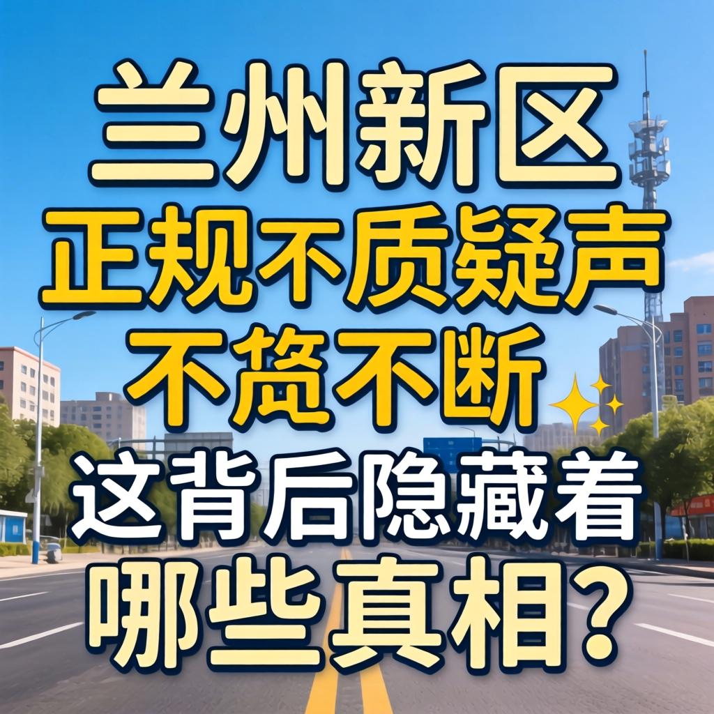 兰州新区不正规的质疑声不断,这背后隐藏着哪些真相?