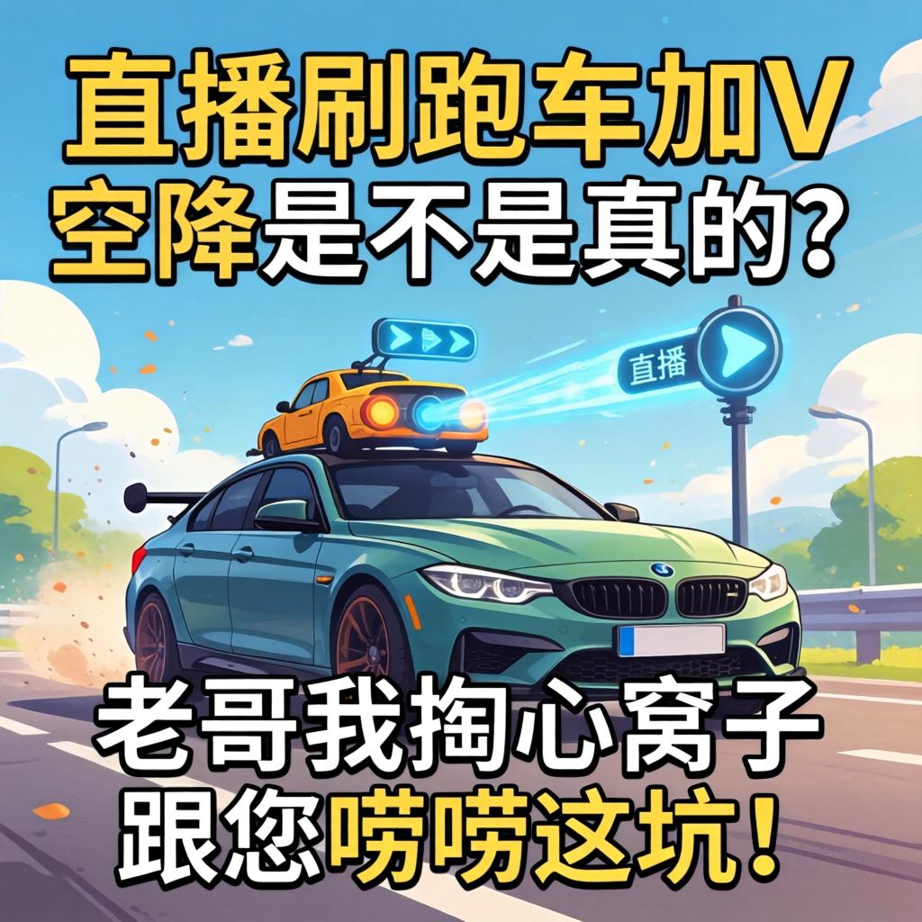 直播刷跑车加v空降是不是真的？老哥我掏心窝子跟您唠唠这坑！