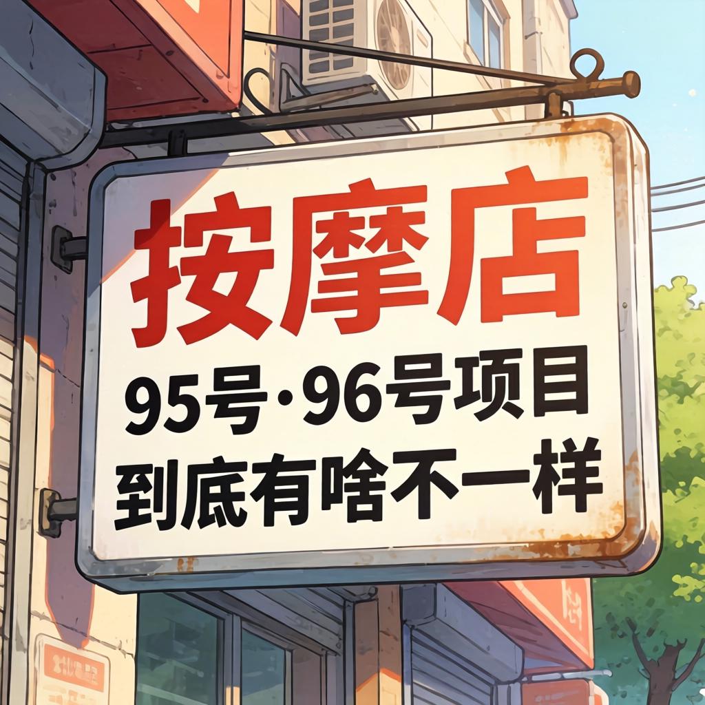 按摩店招牌上写的95号和96号项目，到底有啥不一样？