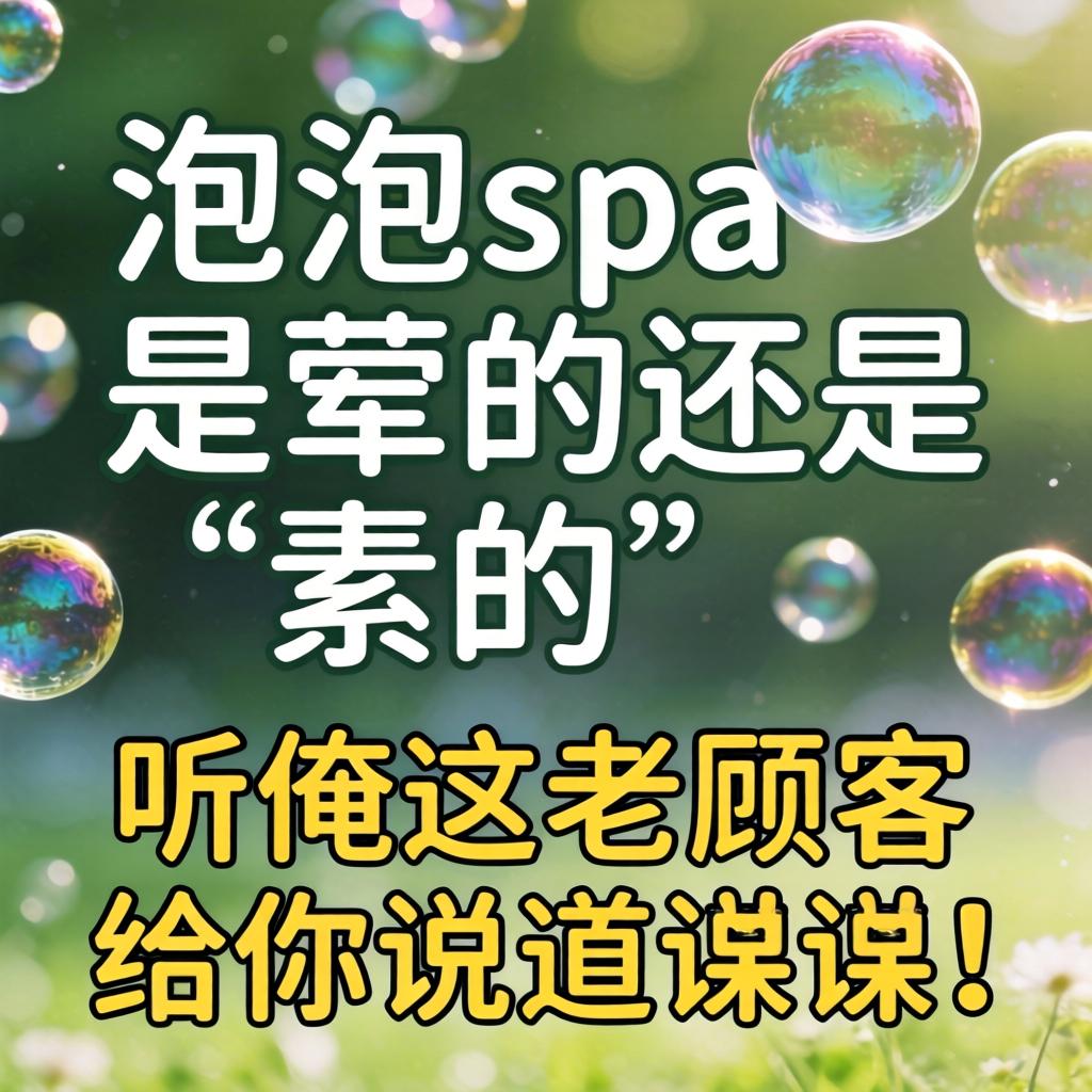 “泡泡spa是荤的还是素的”？听俺这老顾客给你说道说道！