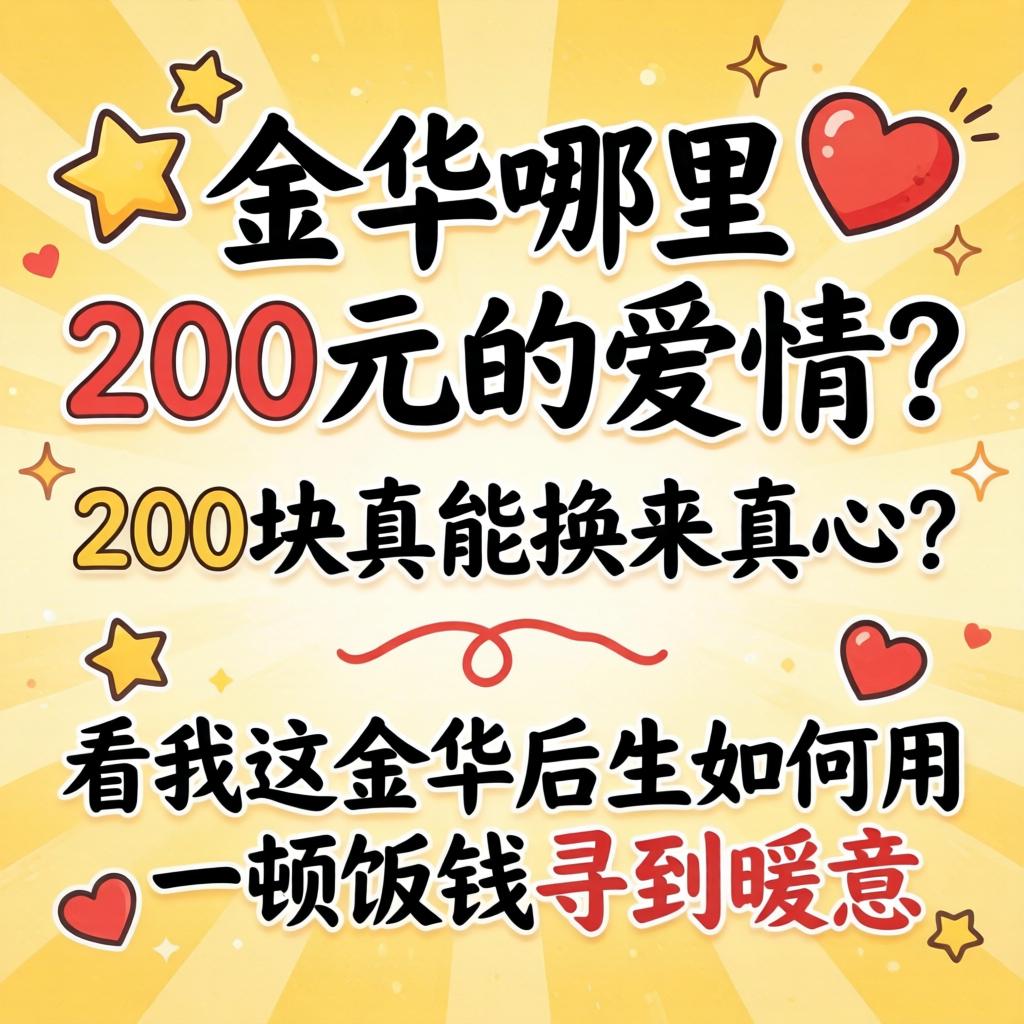 长沙哪里有200元的爱情？200块真能换来至心？看我这长沙后生若何用一顿饭钱寻到暖意