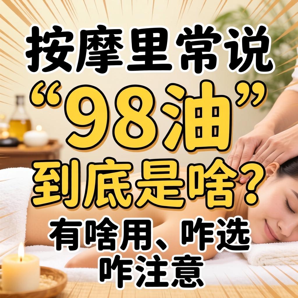 按摩里常说的“98油”到底是啥？有啥用、咋选、咋注意？