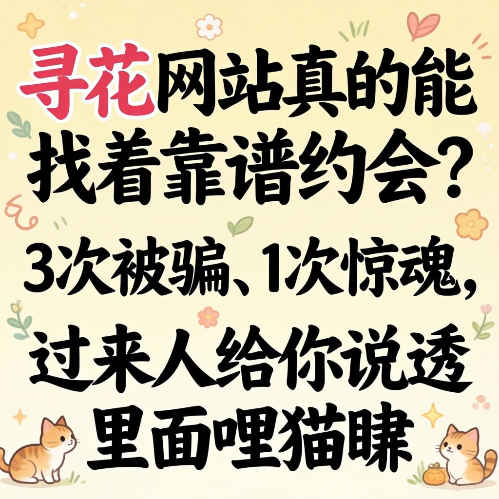 寻花网站真的能找着靠谱约会？3次被骗、1次惊魂，过来人给你说透里面哩猫腻