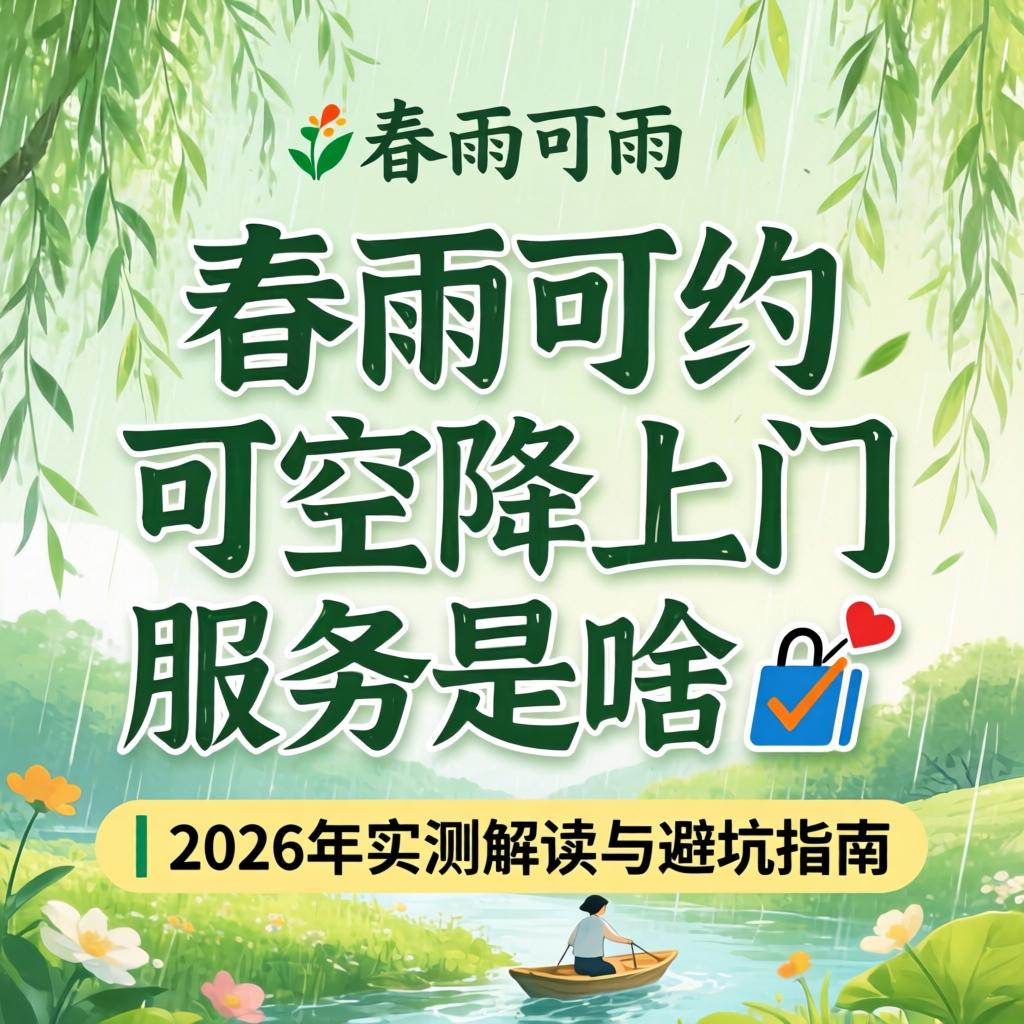 春雨可约可空降上门服务是啥 ?| 2026年实测解读与避坑指南