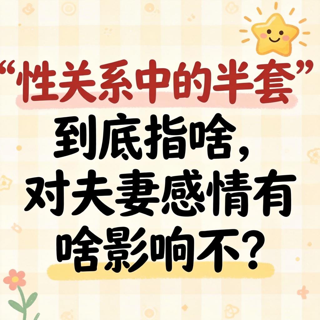 “性关系中的半套”到底指啥,对夫妻感情有啥影响不?