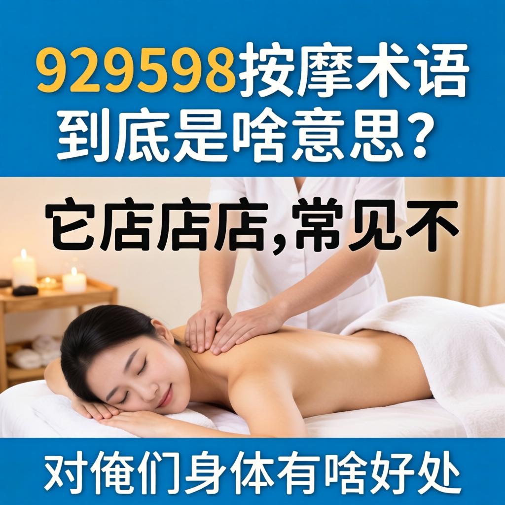 929598按摩术语到底是啥意思?它在按摩店里常见不,对俺们身体有啥好处?