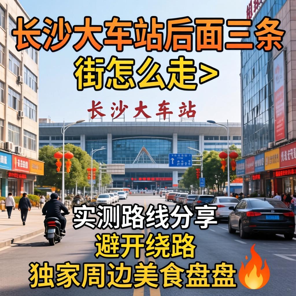 长沙火车站后面三条街怎么走_实测蹊径分享避开绕路与独家周边美食盘货?