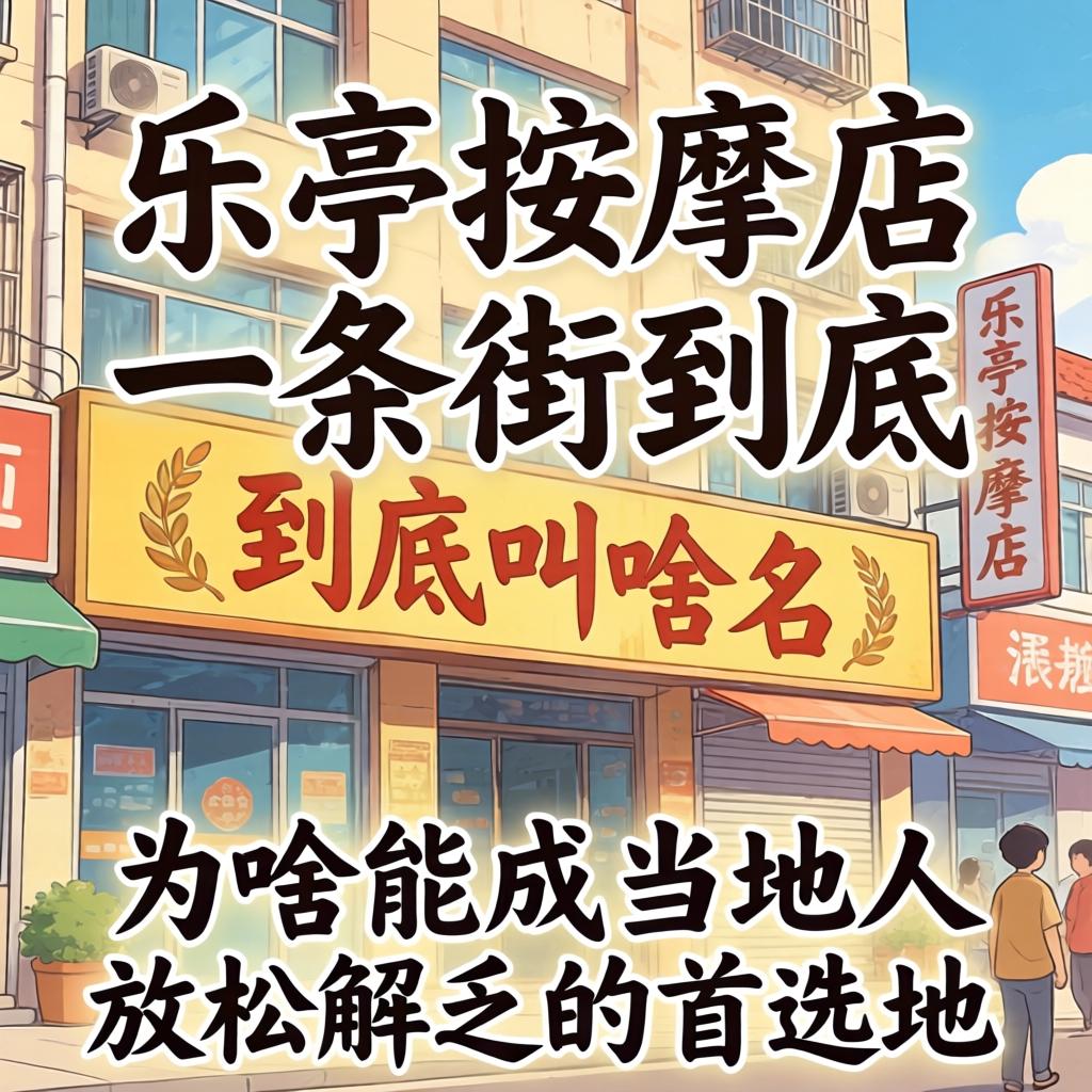 乐亭按摩店一条街到底叫啥名，为啥能成当地人放松解乏的首选地？
