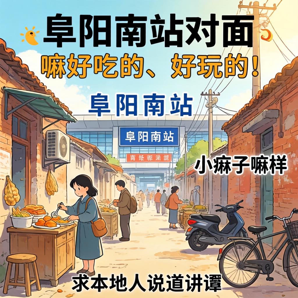 阜阳南站对面的小巷子嘛样？有嘛好吃的、好玩的？求本地人说道说道！