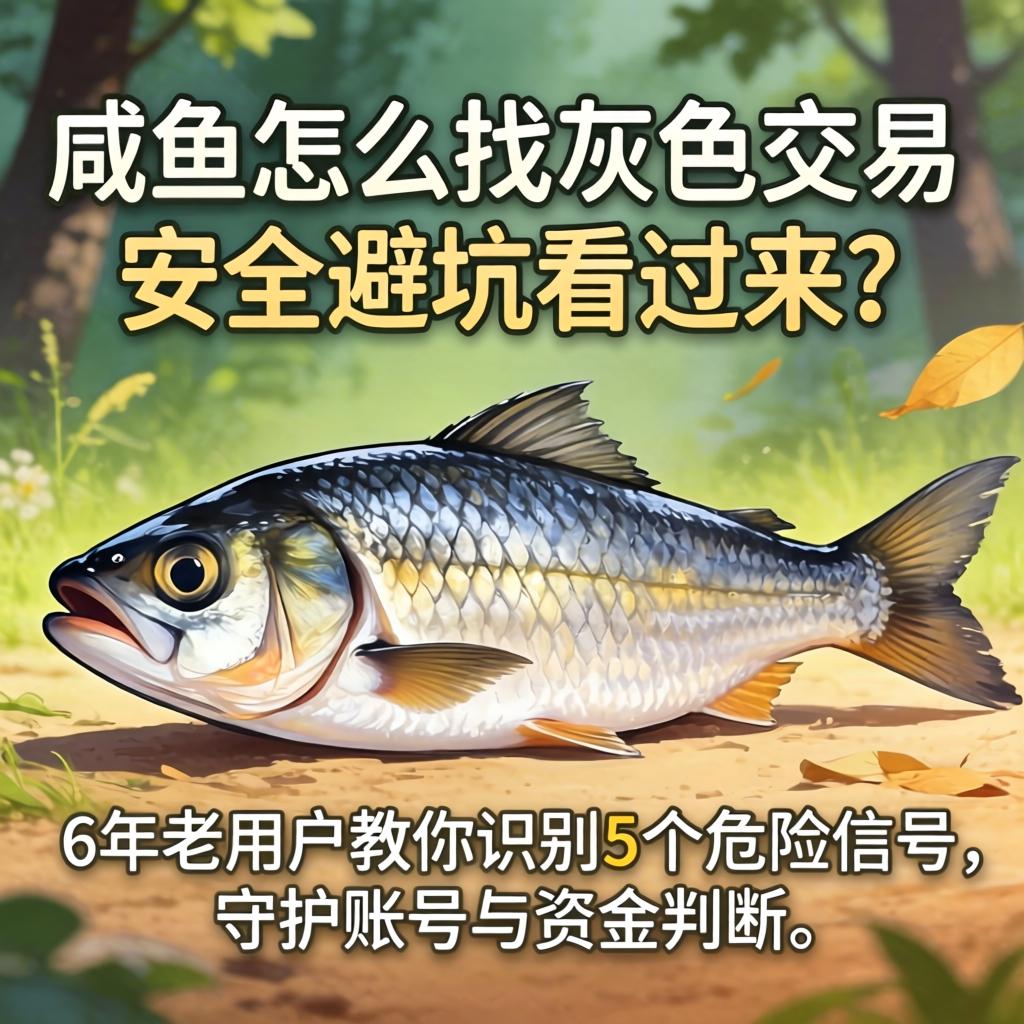 咸鱼怎么找灰色交易，安全避坑看过来？6年老用户教你识别5个危险信号，守护账号与资金