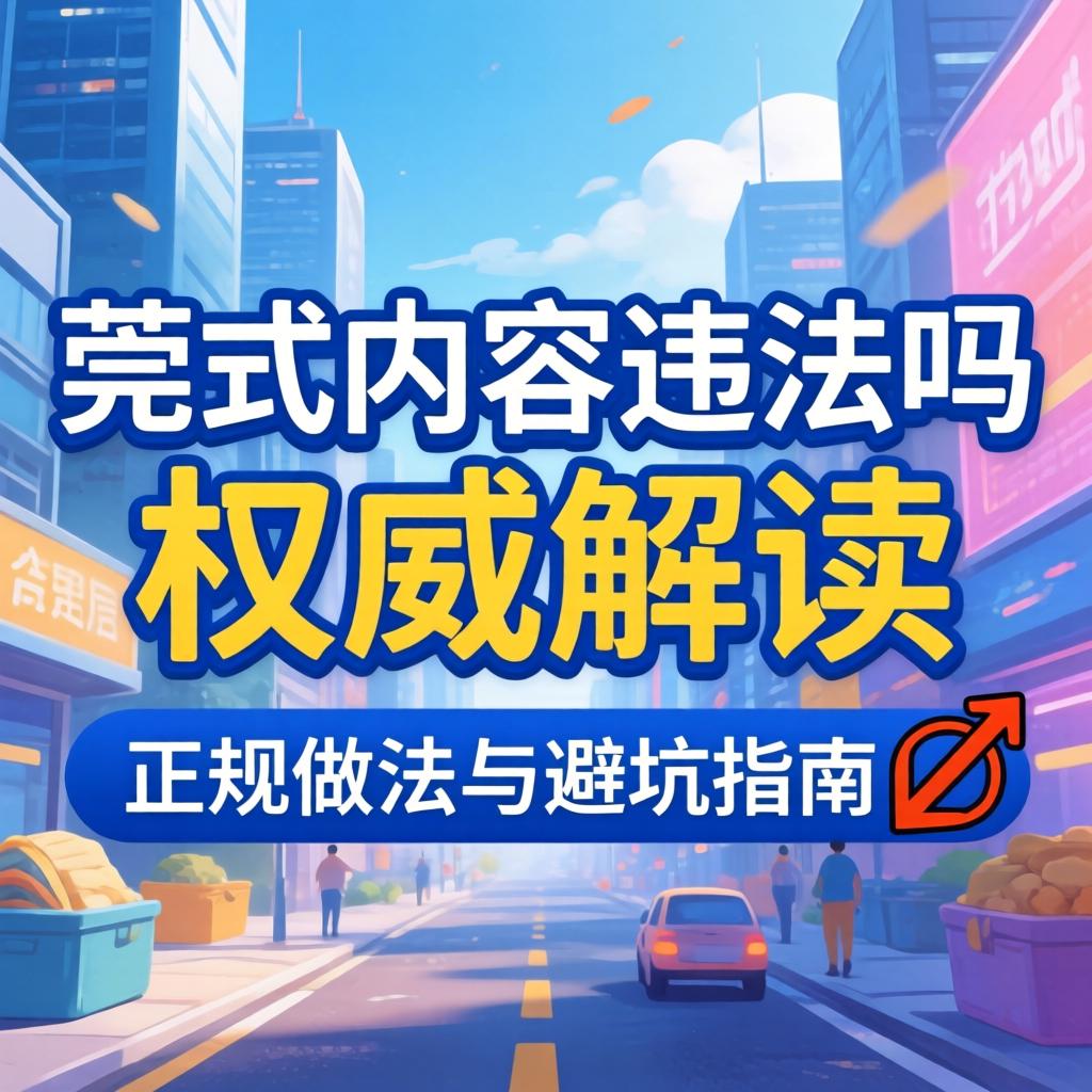 莞式内容违法吗 权威解读 正规做法与避坑指南?