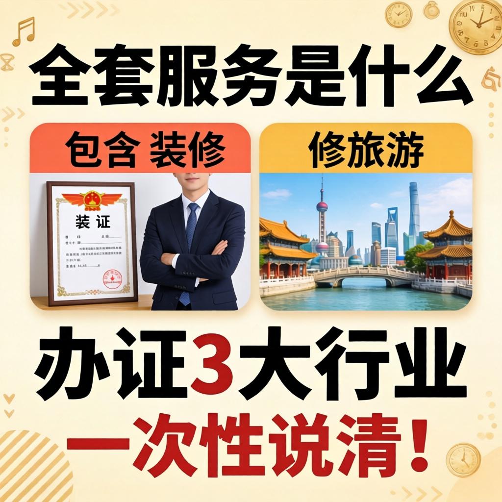 全套服务是什么意思,包含哪些项目？装修、旅游、办证3大行业一次性说清！