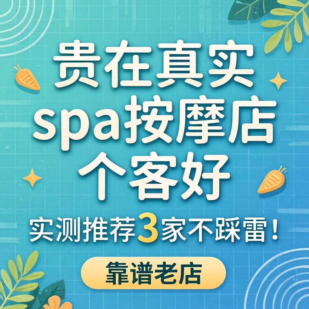 贵在真实spa推拿店哪家好_实测推荐3家不踩雷的靠谱老店