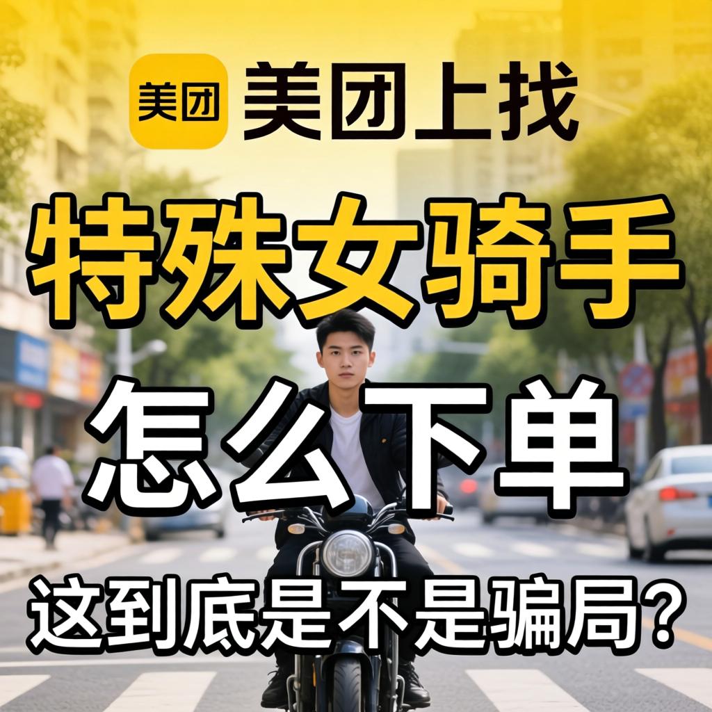 在美团上找“特殊女骑手”怎么下单，，，，这究竟是不是圈套？？？？？