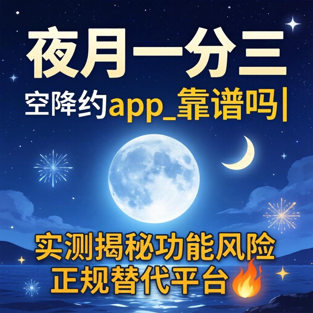 夜月一分三可空降可约app_靠谱吗|实测揭秘职能风险与正规代替平台?