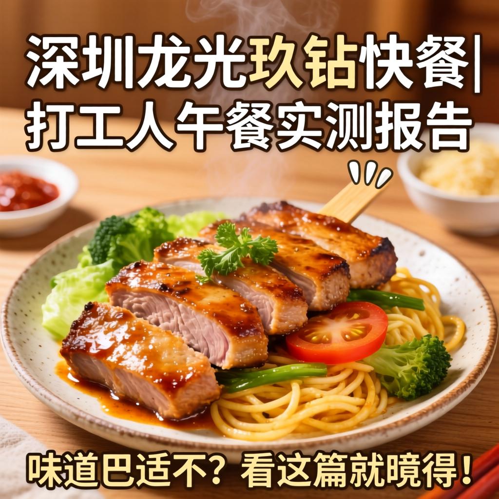 深圳龙光玖钻快餐|打工人午餐实测报告，味道巴适不？看这篇就晓得！