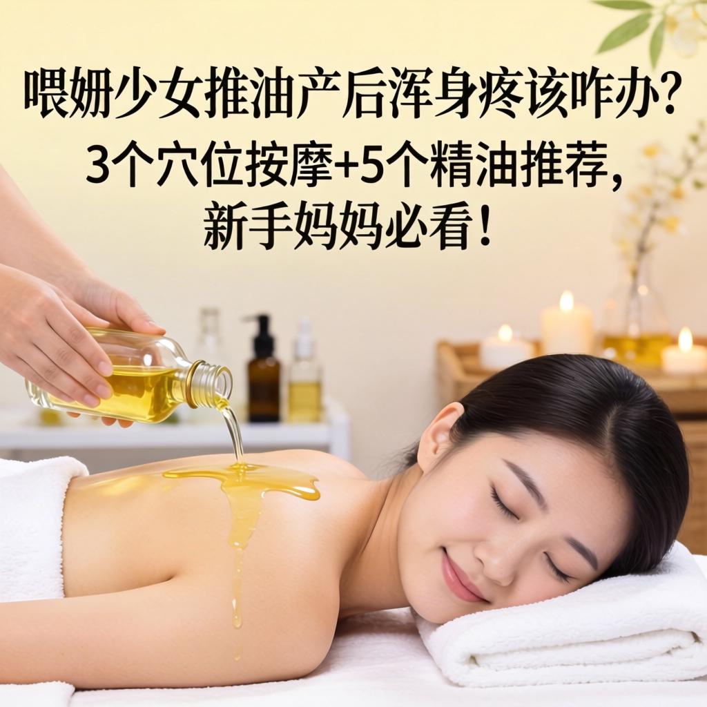 喂奶少妇推油按摩,产后浑身疼该咋办?3个穴位按摩+5个精油推荐,新手妈妈必看!