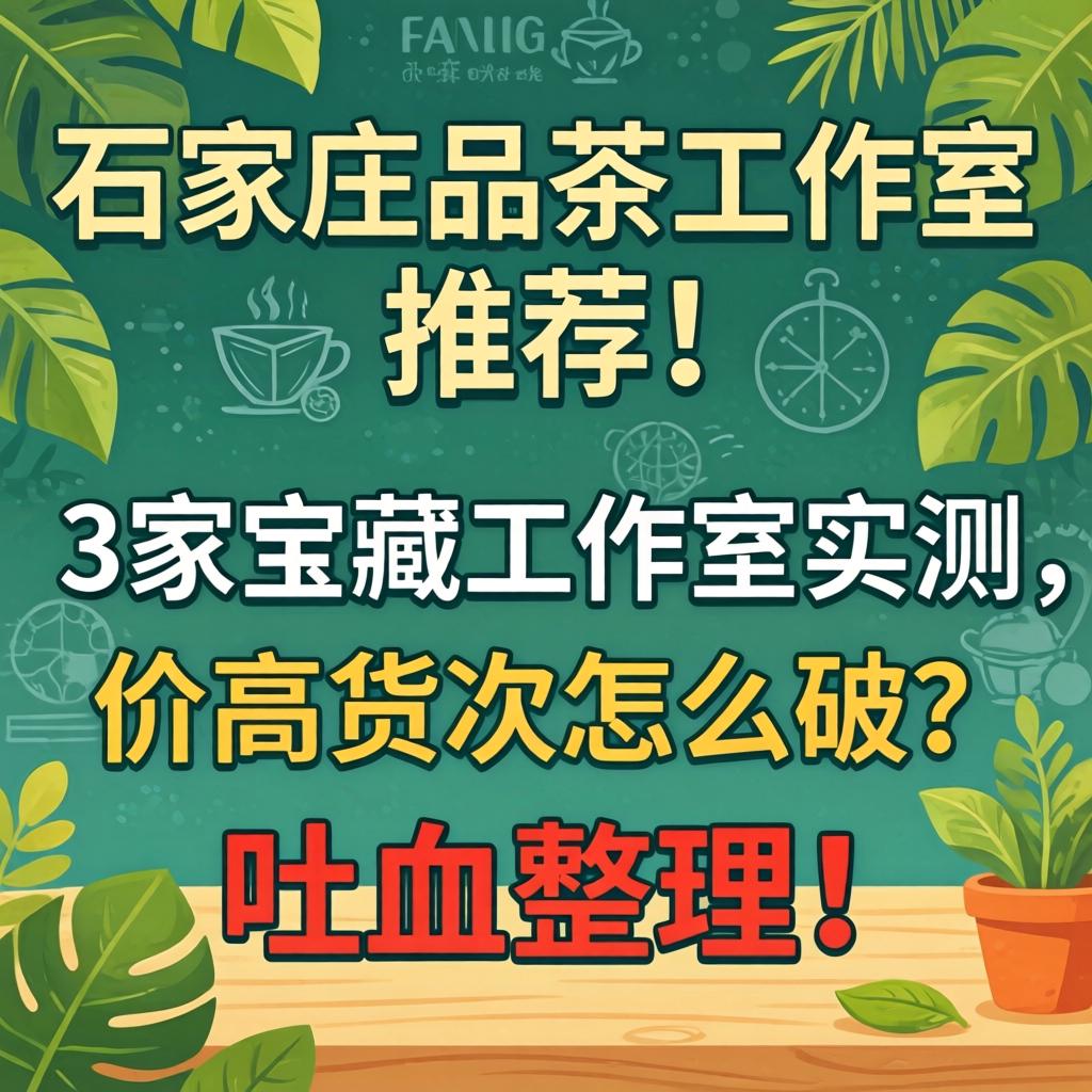 石家庄品茶工作室推荐,3家宝藏工作室实测，价高货次怎么破？吐血整理！