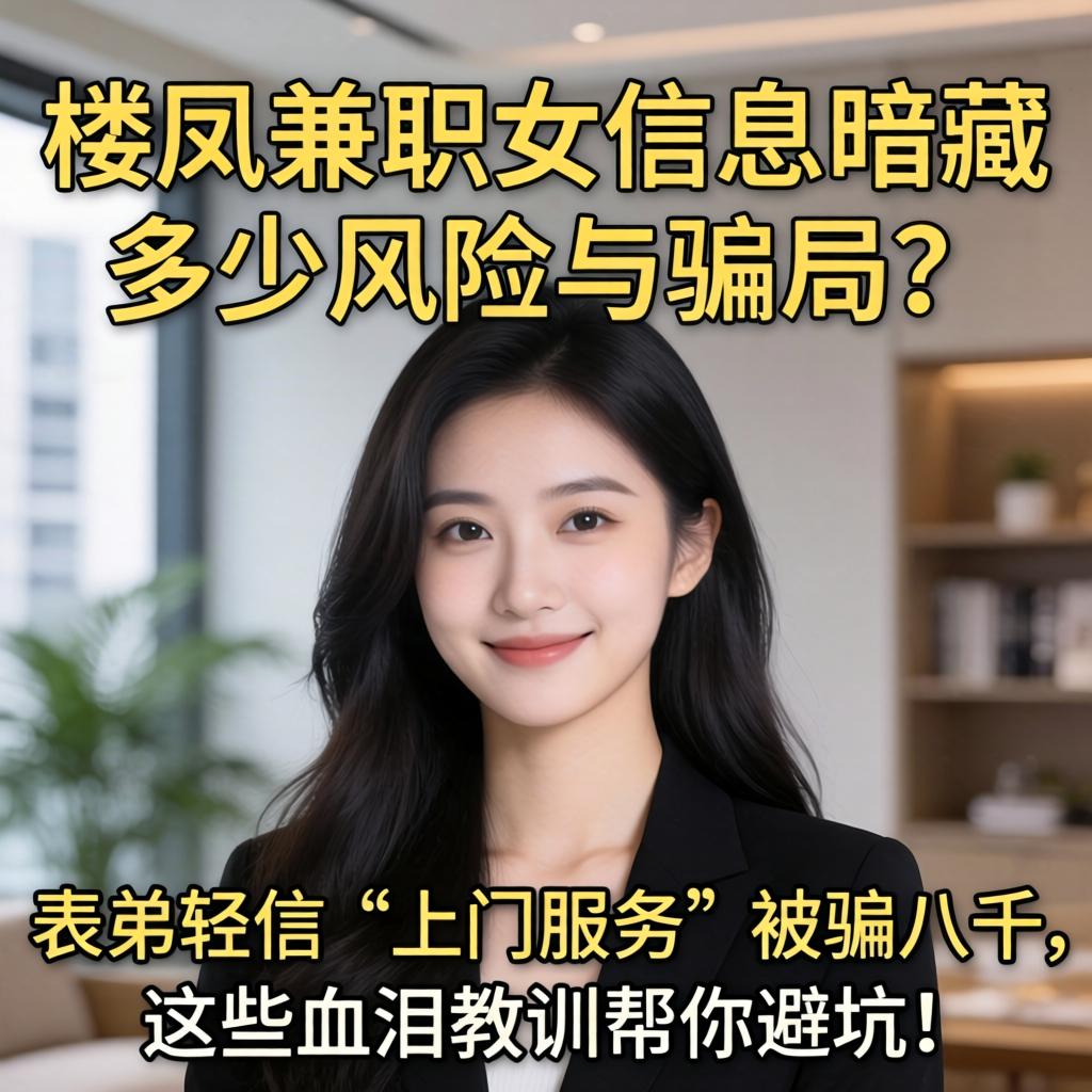 楼凤兼职女信息暗藏多少风险与骗局？,表弟轻信“上门服务”被骗八千，这些血泪教训帮你避坑！